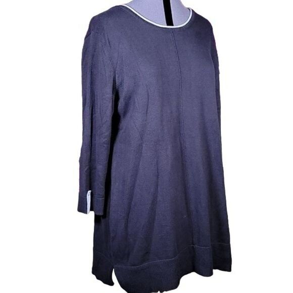 Karen Scott Cotton Scoop Neck Sweater Sz XXL - Picture 2 of 11